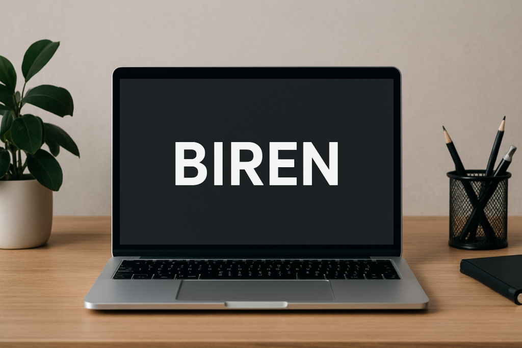 a modern laptop on a